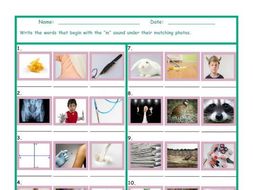 Phonics M Sound Photo Worksheet