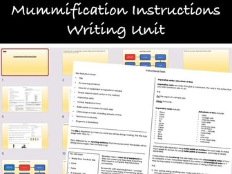 Mummification Instructions Writing Unit