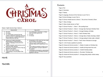 A Christmas Carol - Edexcel - Workbook