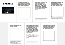 Francis Literacy Shed Summary Booklet (Story) Teaching 