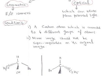 Optical isomers A level 2022 questions