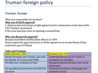 Trumans foreign policy