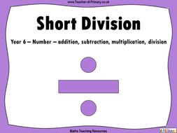 short division year 6 reasoning and problem solving