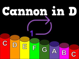 Cannon in D [Pachelbel] - Boomwhacker Play Along Video and Sheet Music