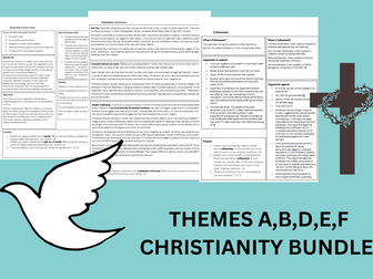 Christianity themes AQA GCSE RE bundle