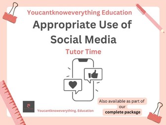 Appropriate Use of Social Media Tutor Time
