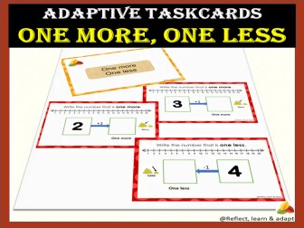 One more, One less  |  Adaptive Taskcards