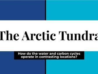 The Arctic OCR A Level Geography Case Study Earth Life Support System