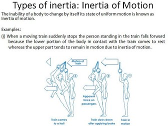 Newton's First Law and Inertia