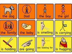 'Bear hunt' colourful semantics cards | Teaching Resources