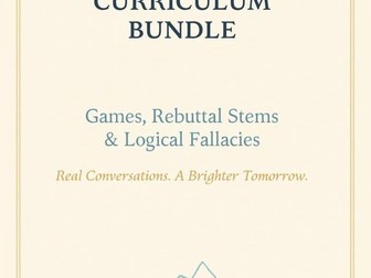 Middle School Debate Curriculum Bundle | 25 Lessons + Argument Games and Fallacy Cards