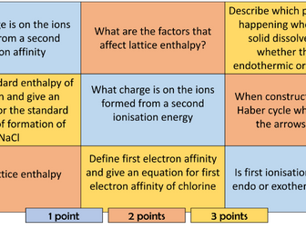 Module 5 retrieval quizes OCR A Chemistry