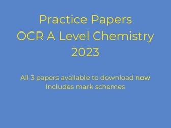 OCR A Chemistry practice exam papers - original questions