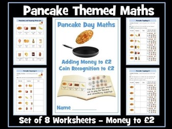 Pancake Day Money Worksheets
