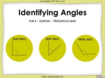 Identifying Angles - Year 4