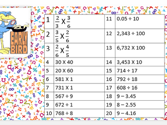 Fluency KS2 arithmetic