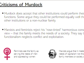 Functionalism and the family