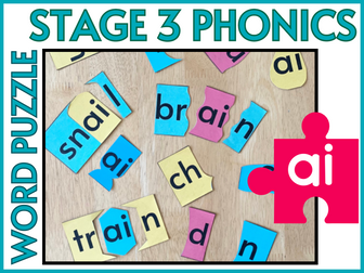 Stage 3 Phonics ai Word Puzzle