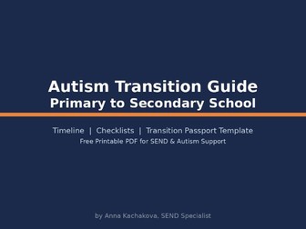 Autism Transition Guide: Primary to Secondary