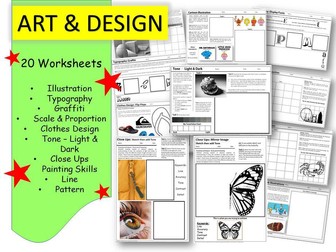 18 Art cover work / cover lesson Worksheets