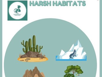 Harsh Habitats Key Stage 3 Workbook- 45 pages!