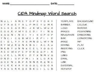 CIDA DA Wordsearch for Mindmap