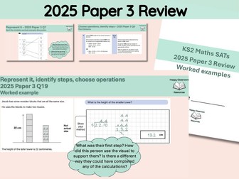 Year 6 KS2 SATs Maths Reasoning Paper 3 - 2025 Worked Examples & Discussion Prompts