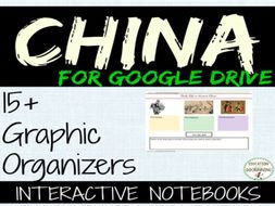 China Interactive Notebook graphic organizers for Google Drive