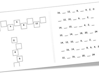 MISSING NUMBER SEQUENCES BASED ON 2X TABLE - YEAR 2 SATS PRACTICE