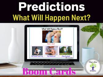 Predictions-What will happen next? Boom Cards for ABA and Speech.