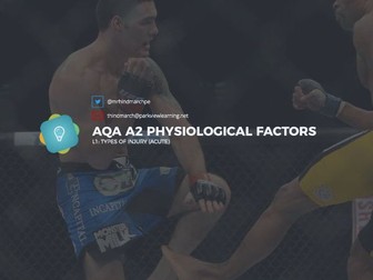 NEW AQA A2 Physiological Factors - Lesson 1: Types of Injury (Acute)