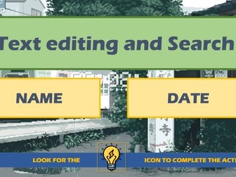 Text Editing and Online Research Activity | Color, Font Size and Search Skills | KS1–KS2 / SEN
