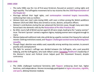 OCR A Level English Literature Women in Literature