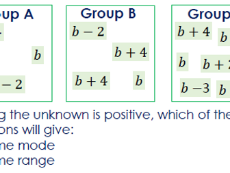 Crossover with Algebra, Mode and Range