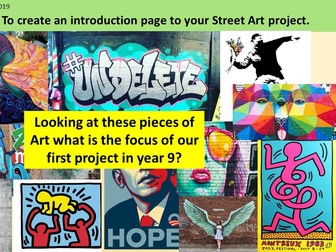 KS3 Pop Art and Street Art Projects