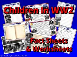 Children in WW2 / KS2 / Facts & Worksheets | Teaching Resources