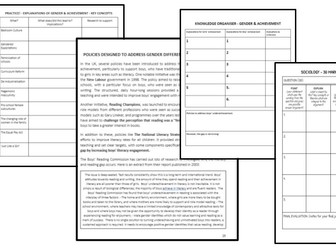 Sociology - Education Booklet (3) Gender & Ethnicity