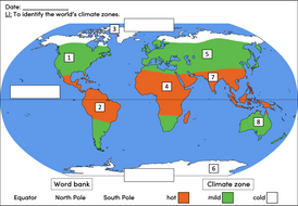 Identifying the world's climate zones - KS1/KS2 | Teaching Resources