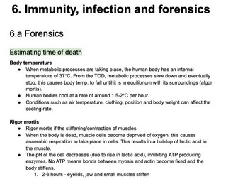 A-level Edexcel Biology  - topic 6 notes
