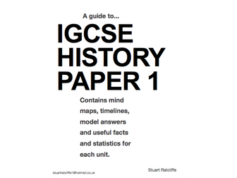 IGCSE History Paper 1 model answers and techniques