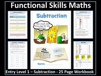 Functional Skills Maths - Entry Level 1 - Subtraction