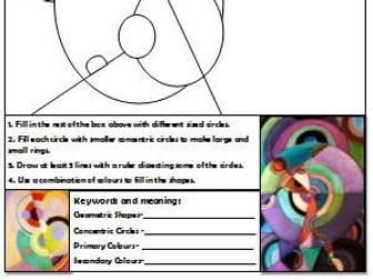 Sonia Delaunay - Colour theory sheet