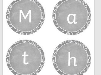 Maths display title