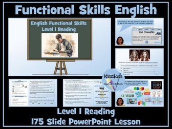 English Functional Skills - Level 1 - Reading PowerPoint Lesson
