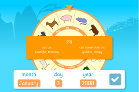 Chinese Zodiac Wheel - Interactive Tool - Chinese New Year KS1/KS1