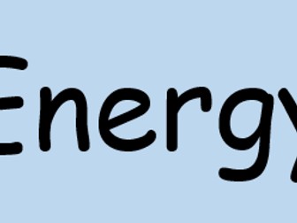 Energy Revision Lesson