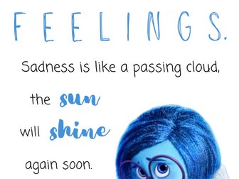 Inside Out emotion regulation posters