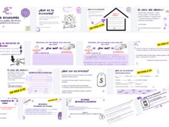 Spanish PPT & PDF lesson on la Economia para Adolescentes KS4/KS5