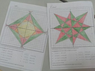 Christmas Star! Straight Line Graphing