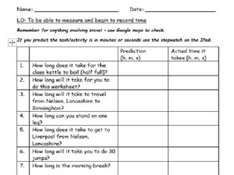 To predict, measure and record time.